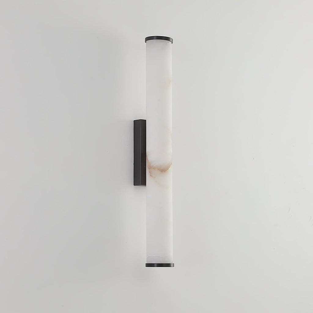 Alabaster Tube Wall Sconce With One Light LED Fixture