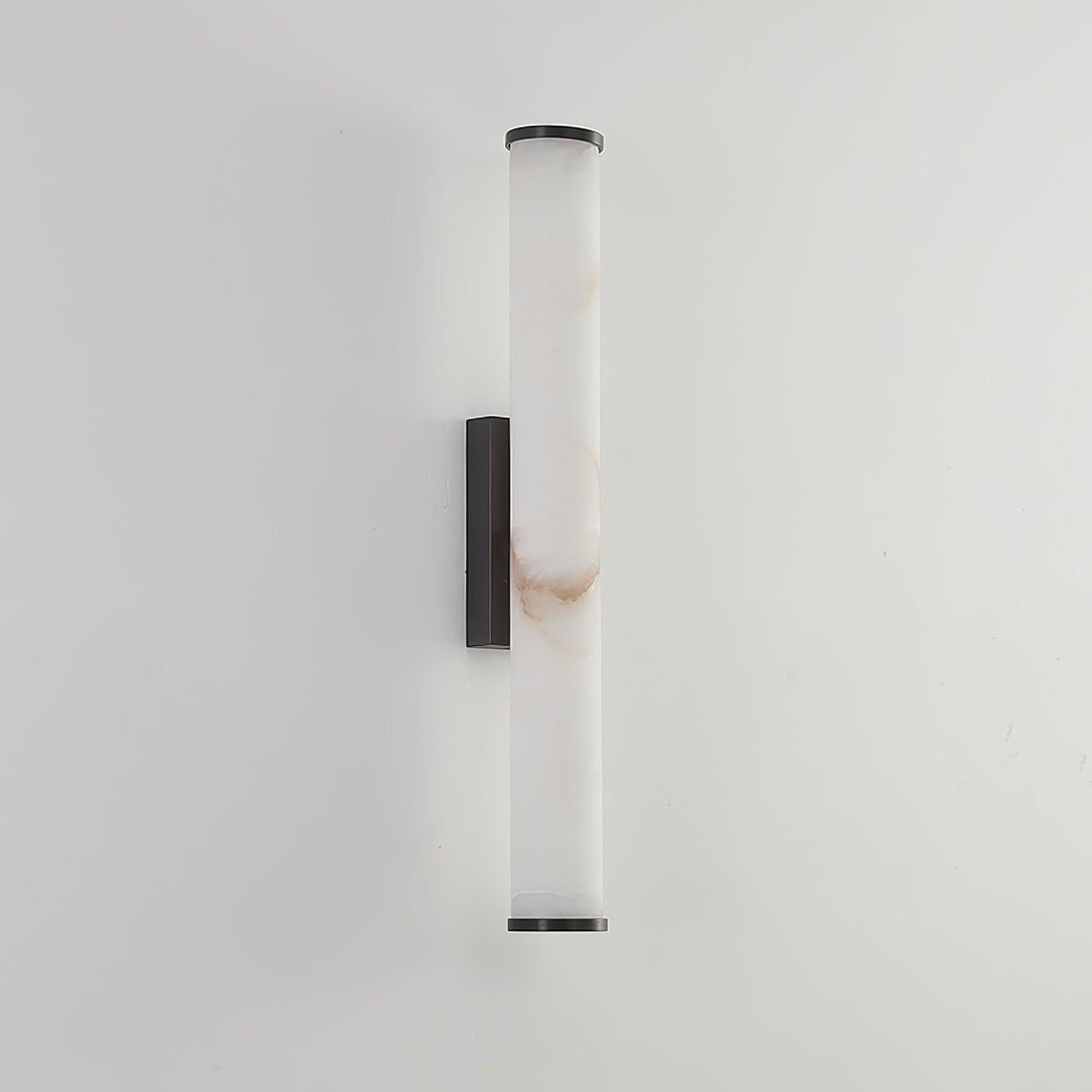 Alabaster Tube Wall Sconce With One Light LED Fixture