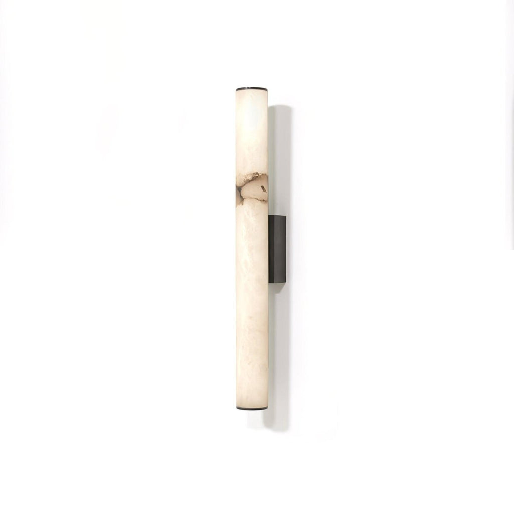 Alabaster Tube Wall Sconce With One Light LED Fixture