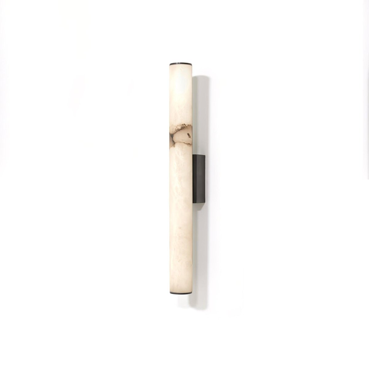 Alabaster Tube Wall Sconce With One Light LED Fixture