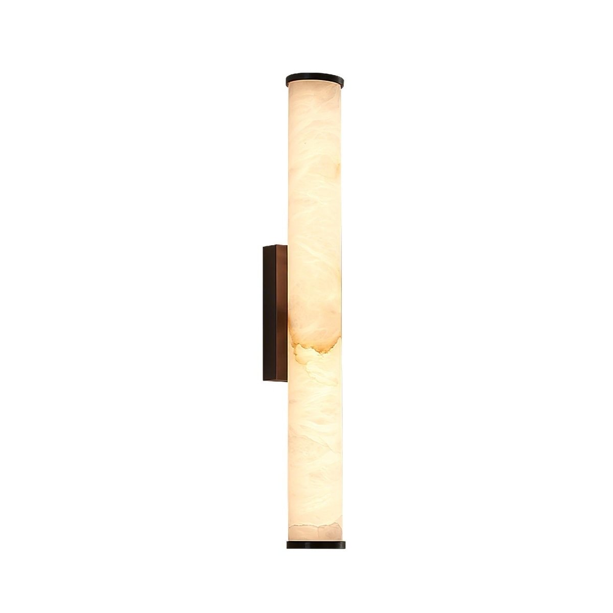 Alabaster Tube Wall Sconce With One Light LED Fixture