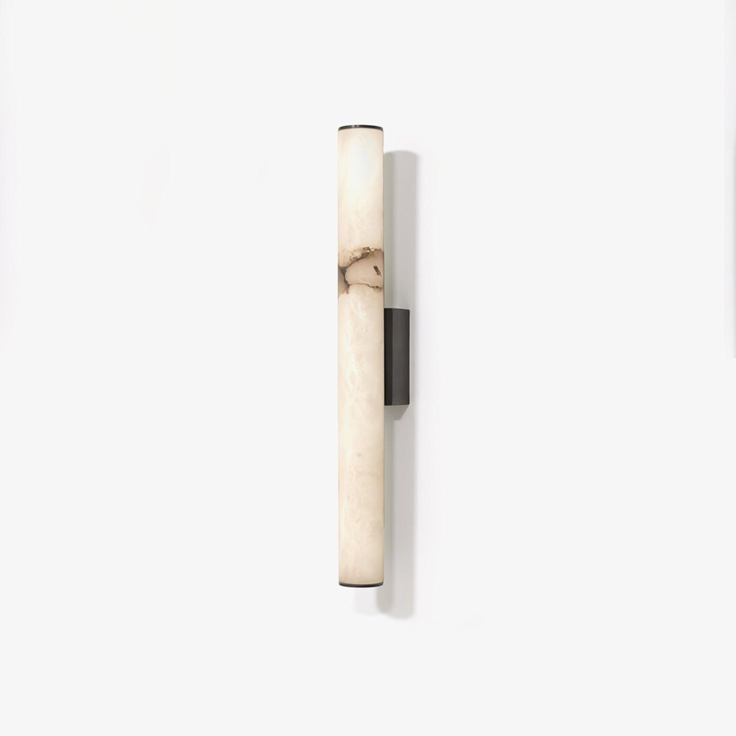 Alabaster Tube Wall Sconce With One Light LED Fixture
