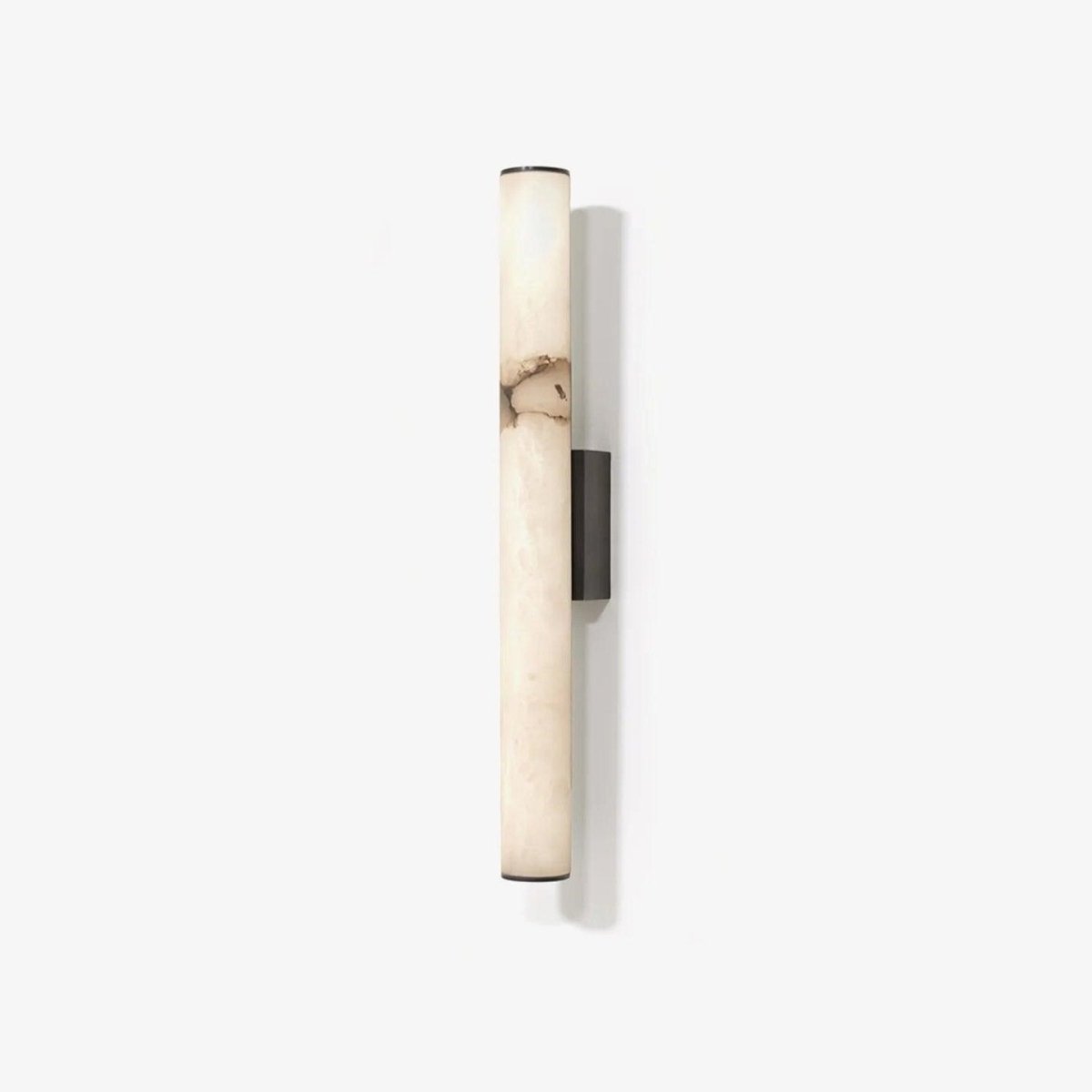Alabaster Tube Wall Sconce With One Light LED Fixture