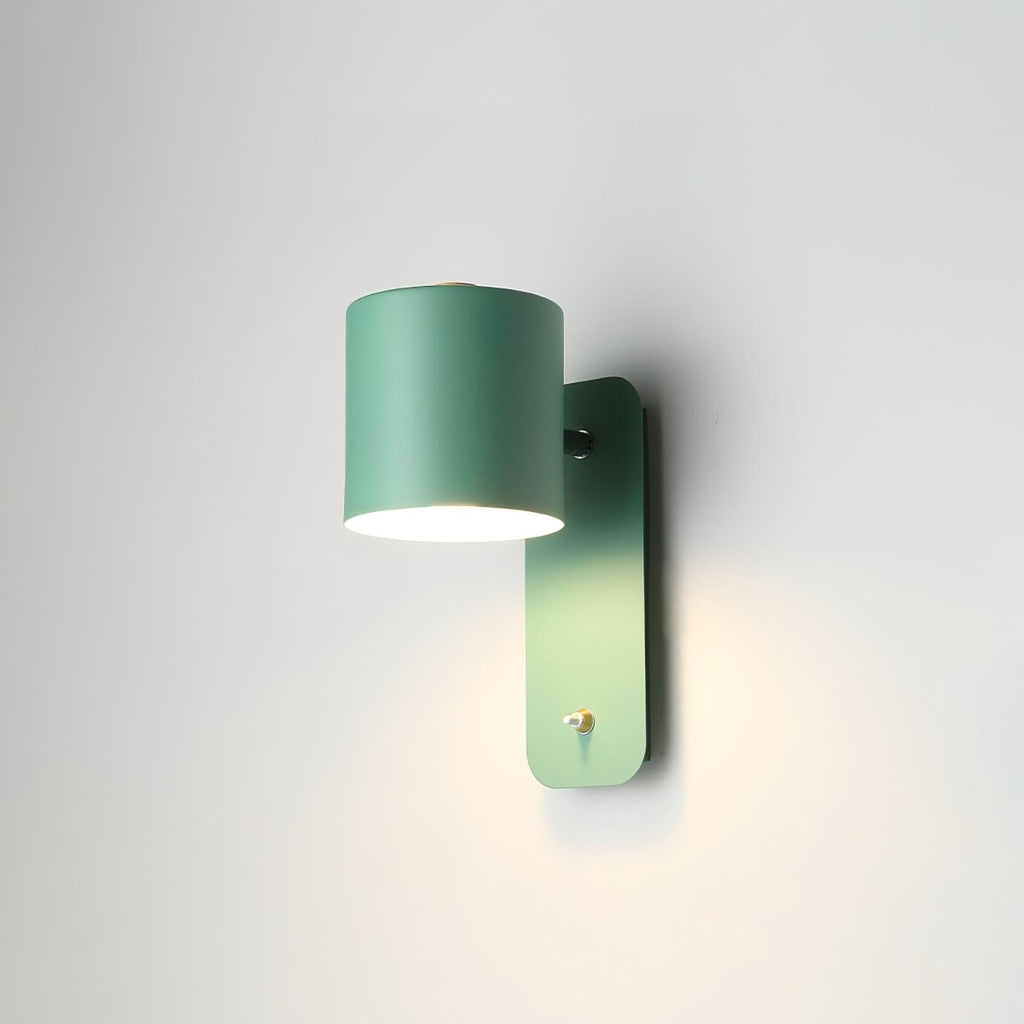 Applique da parete con testa rotante e LED cilindrico per illuminazione murale
