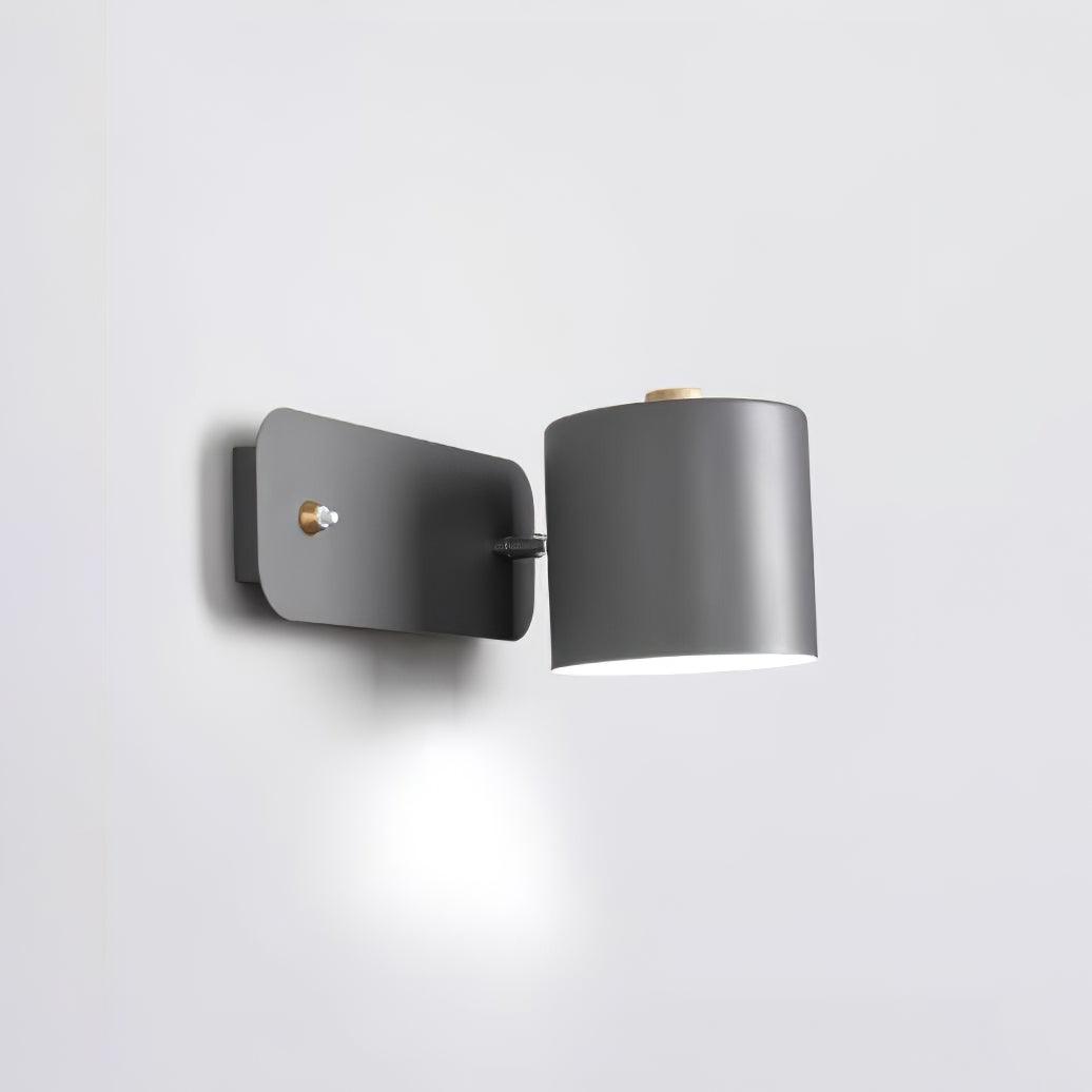 Applique da parete con testa rotante e LED cilindrico per illuminazione murale