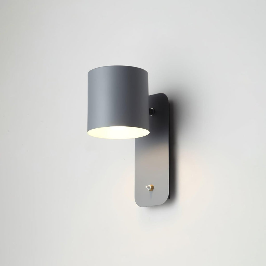 Applique da parete con testa rotante e LED cilindrico per illuminazione murale