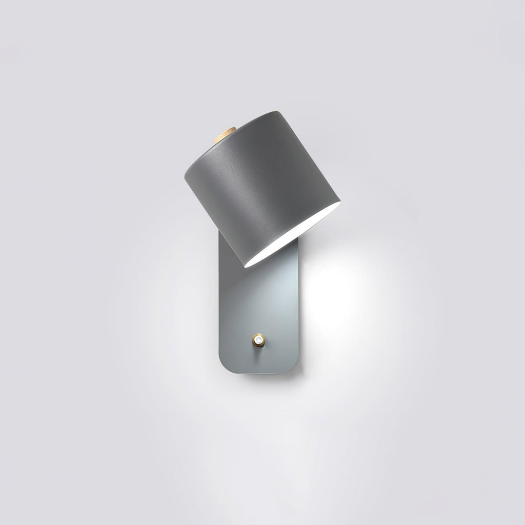 Applique da parete con testa rotante e LED cilindrico per illuminazione murale