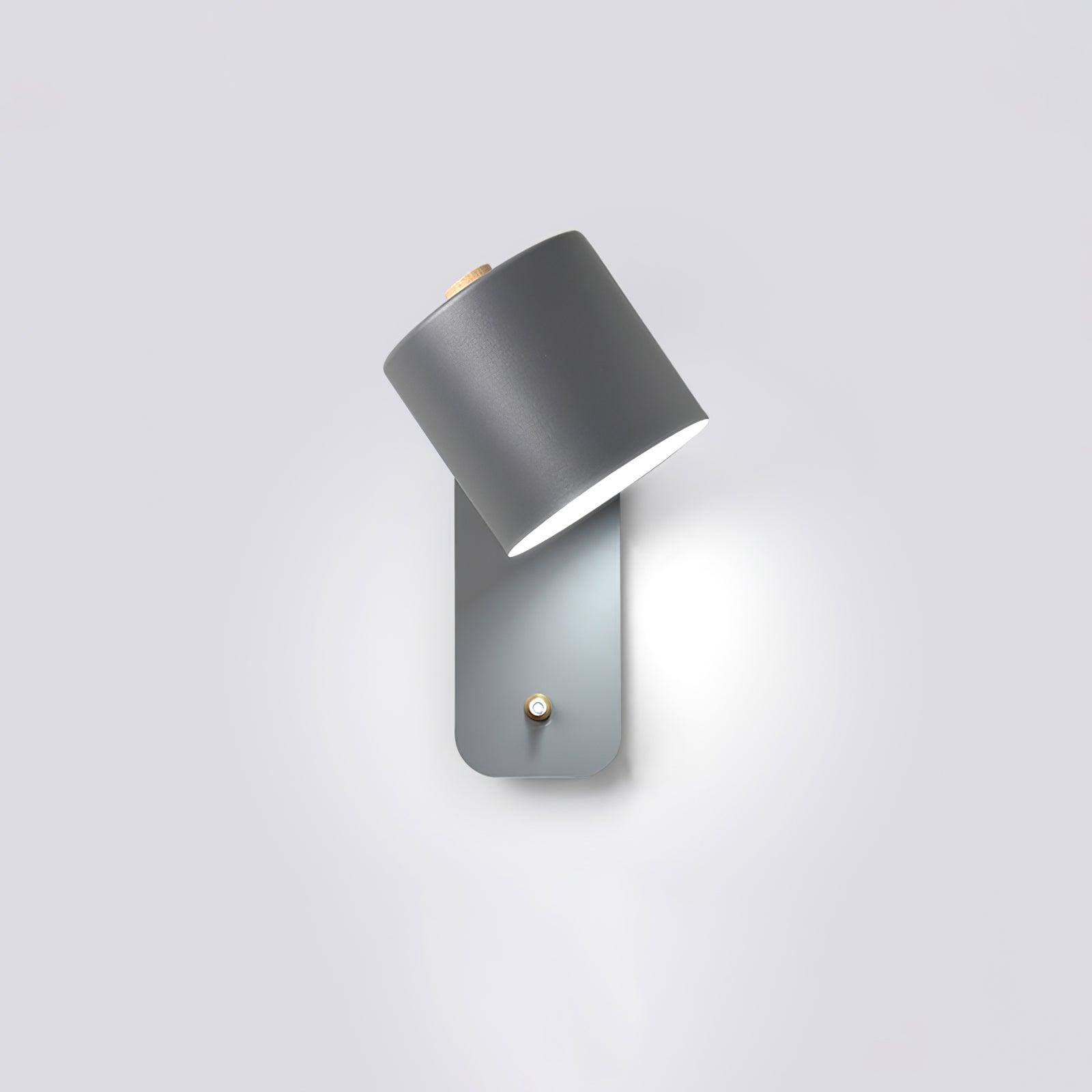 Applique da parete con testa rotante e LED cilindrico per illuminazione murale
