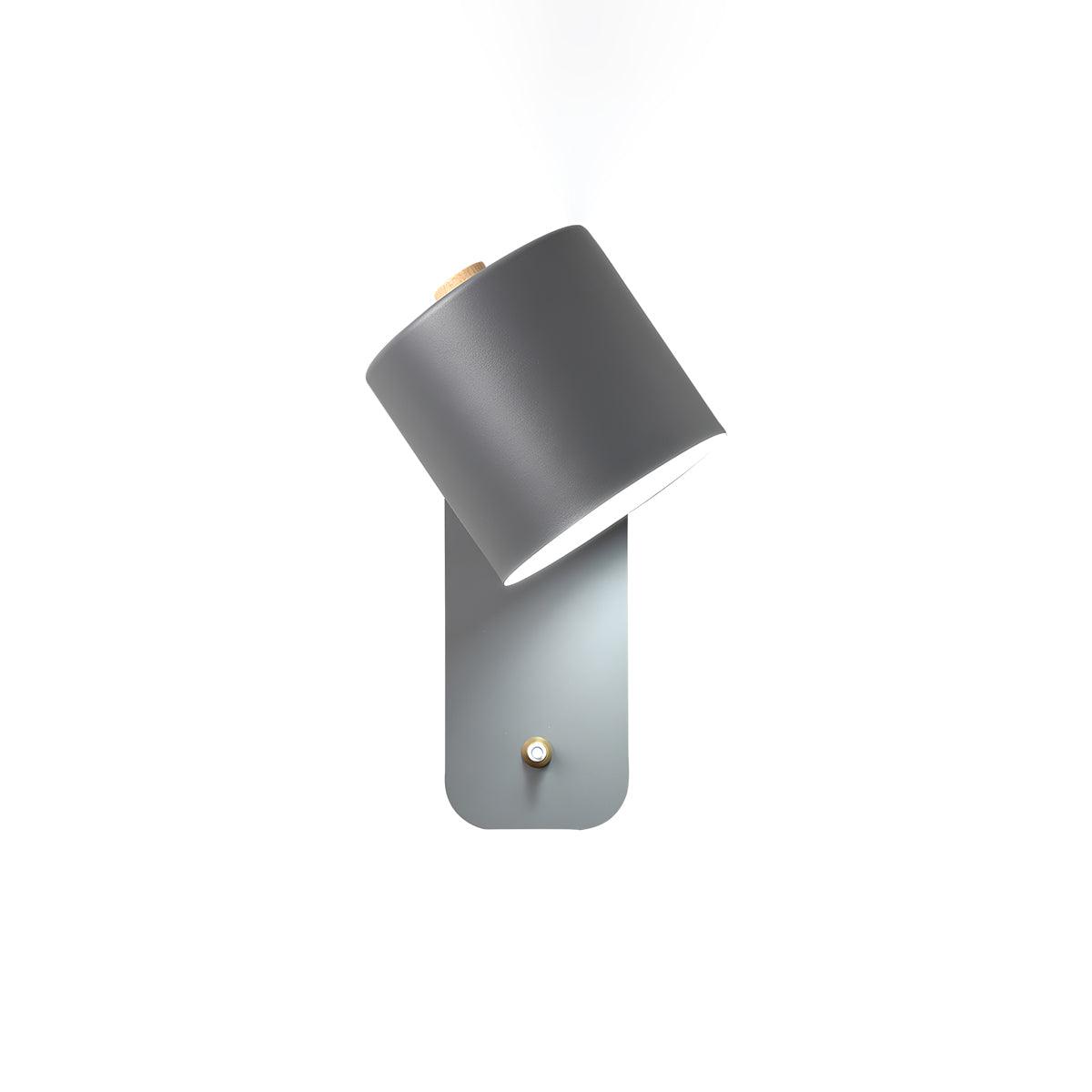 Applique da parete con testa rotante e LED cilindrico per illuminazione murale