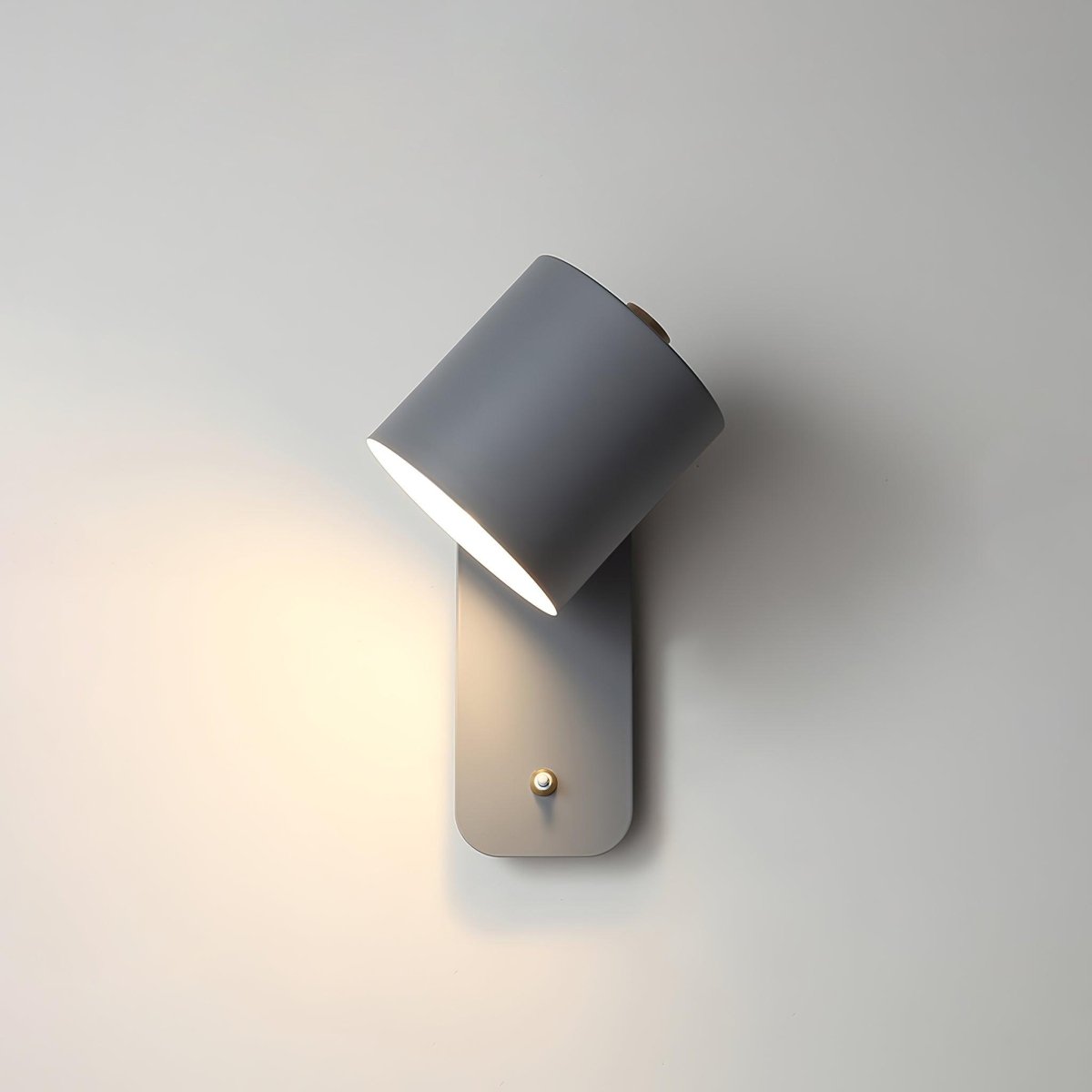 Applique da parete con testa rotante e LED cilindrico per illuminazione murale