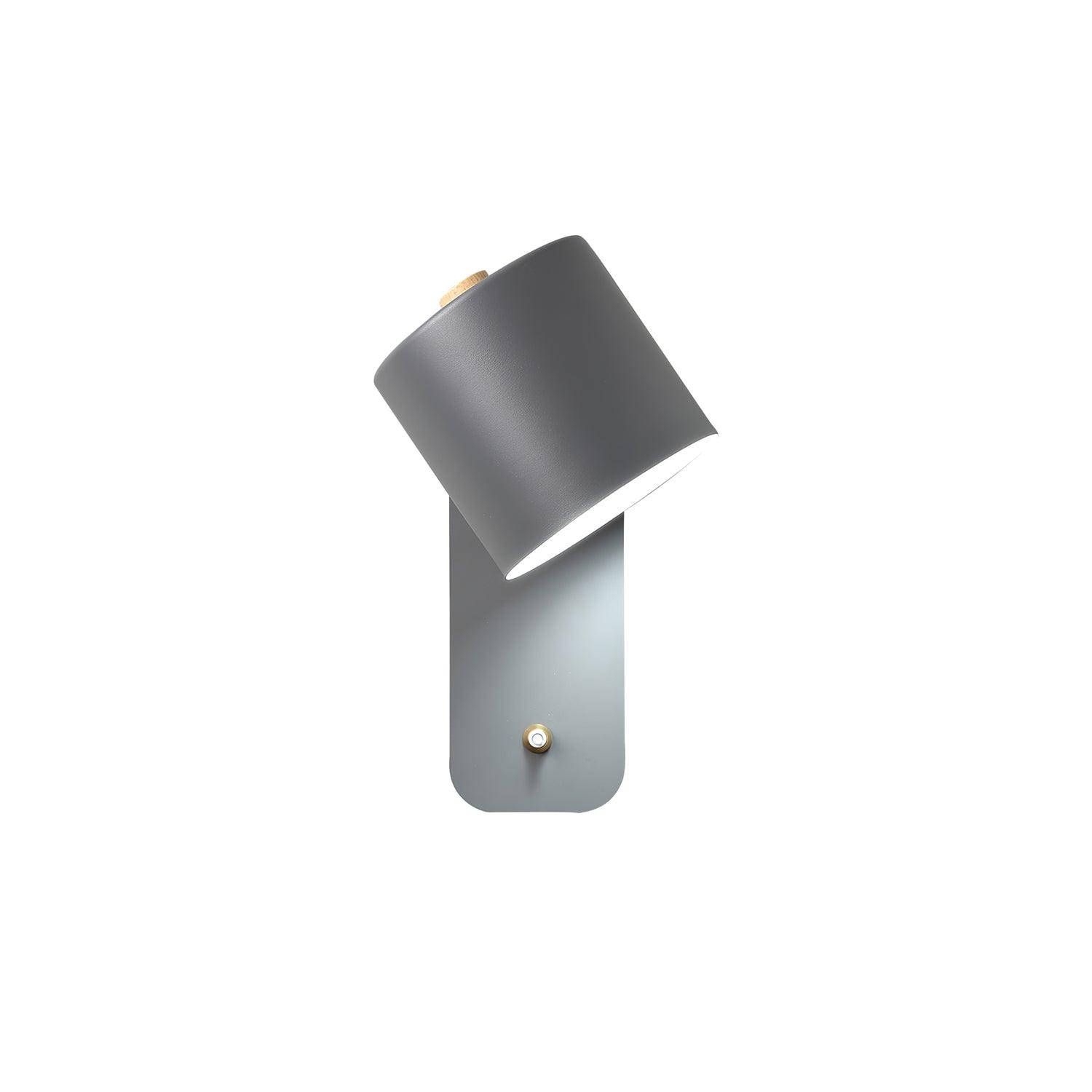 Applique da parete con testa rotante e LED cilindrico per illuminazione murale