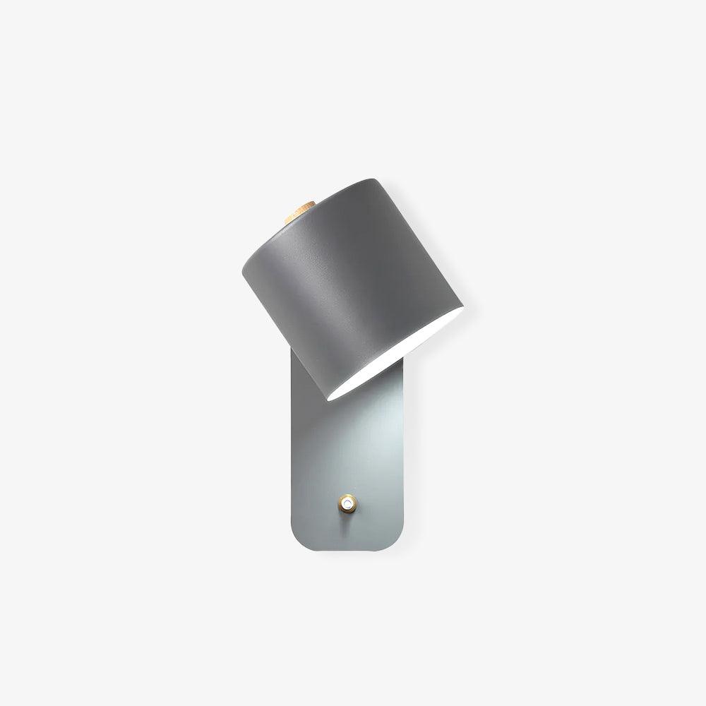 Applique da parete con testa rotante e LED cilindrico per illuminazione murale
