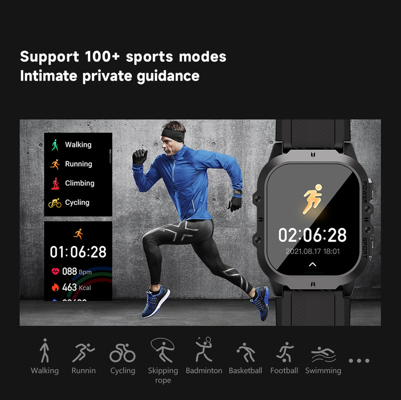 AquaPro Svømme Smartwatch: Vandtæt Sportsur - Ideel til Svømmere, Holdbar Vandafvisende Fitness Tracker