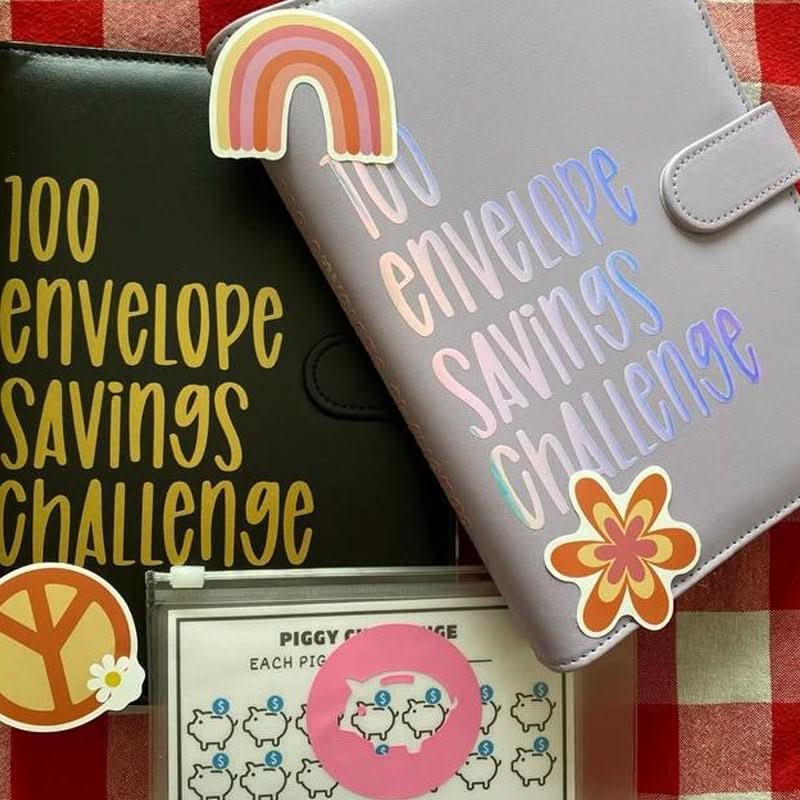 BrightNest 100 Envelope Challenge Budget Binder For Families Durable A5 Organizer