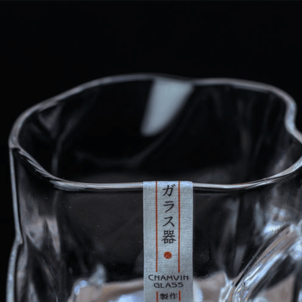 Japansk Edo Kiriko krøllet whiskyglas
