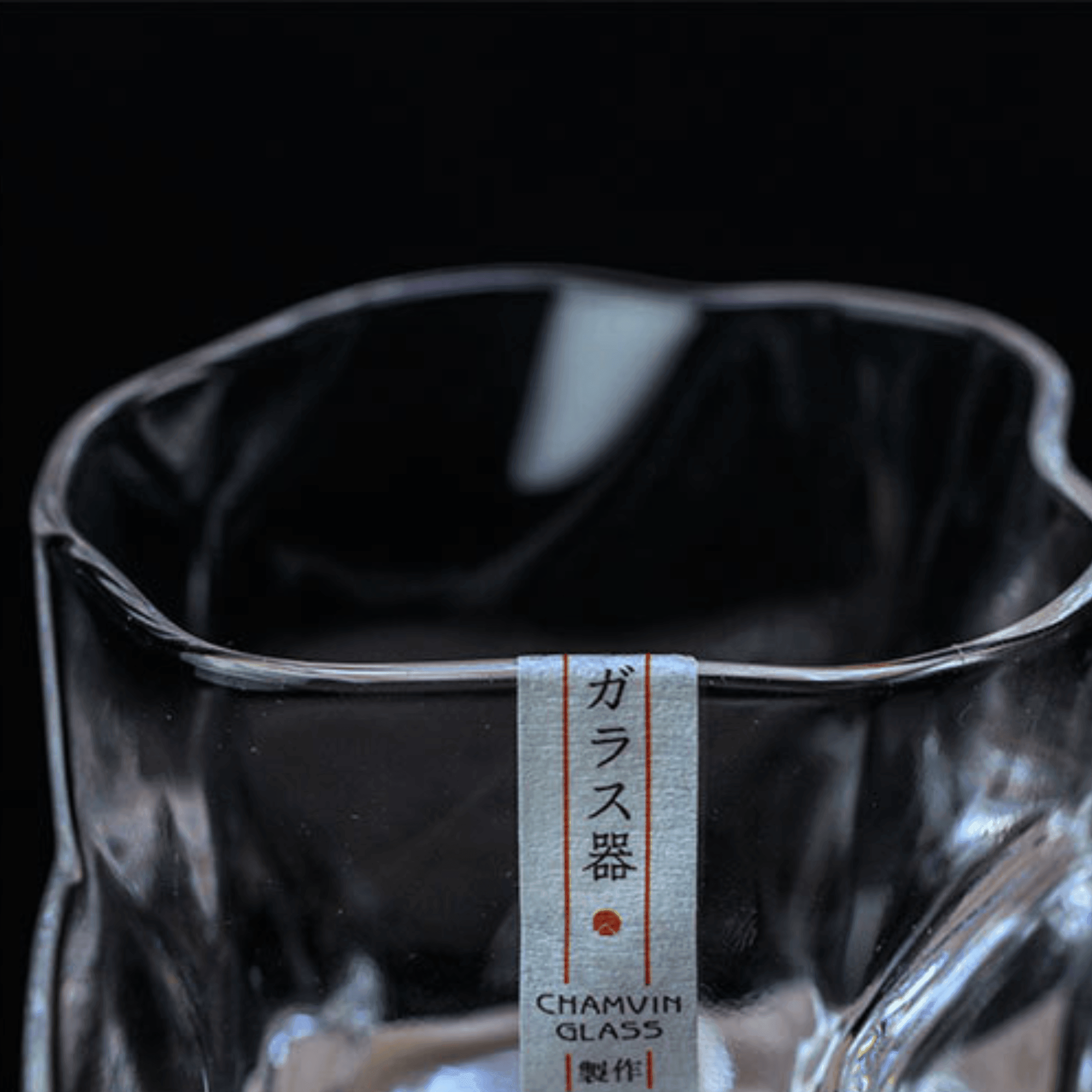 Japansk Edo Kiriko krøllet whiskyglas