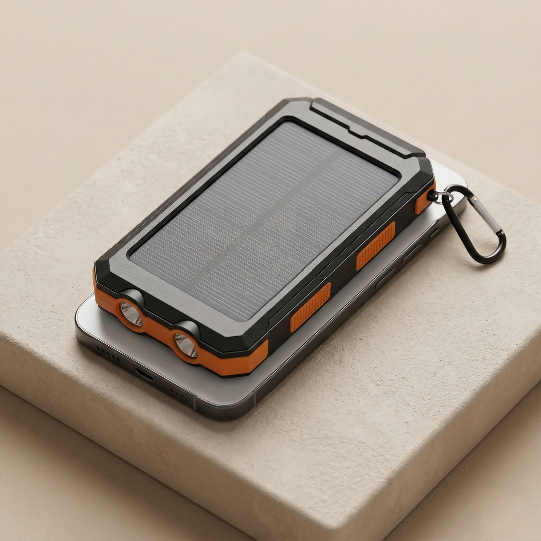 PowerMax 80000mAh Solar Charger Featuring LED Light