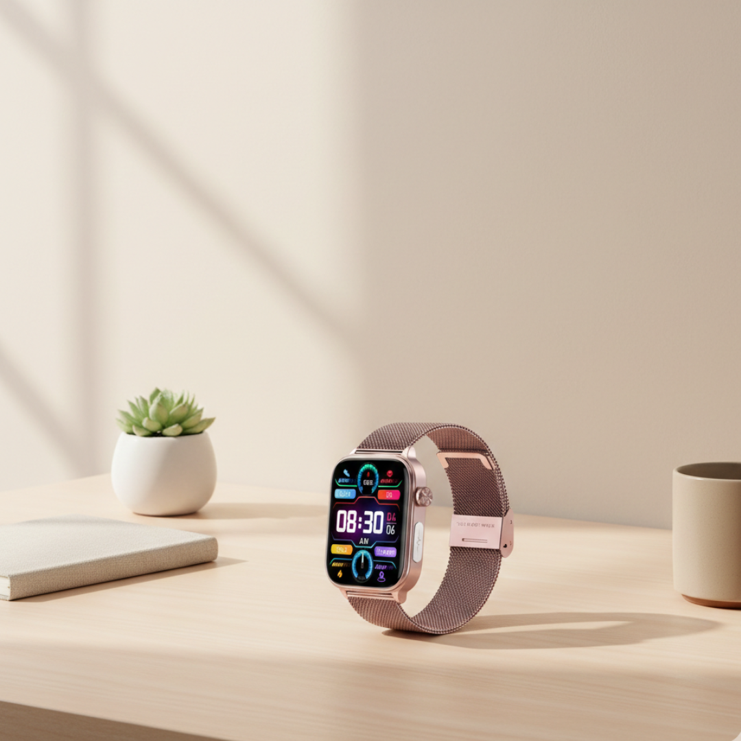 AMOLED-skærm smartwatch med Bluetooth-opkald vandtæt til daglig brug