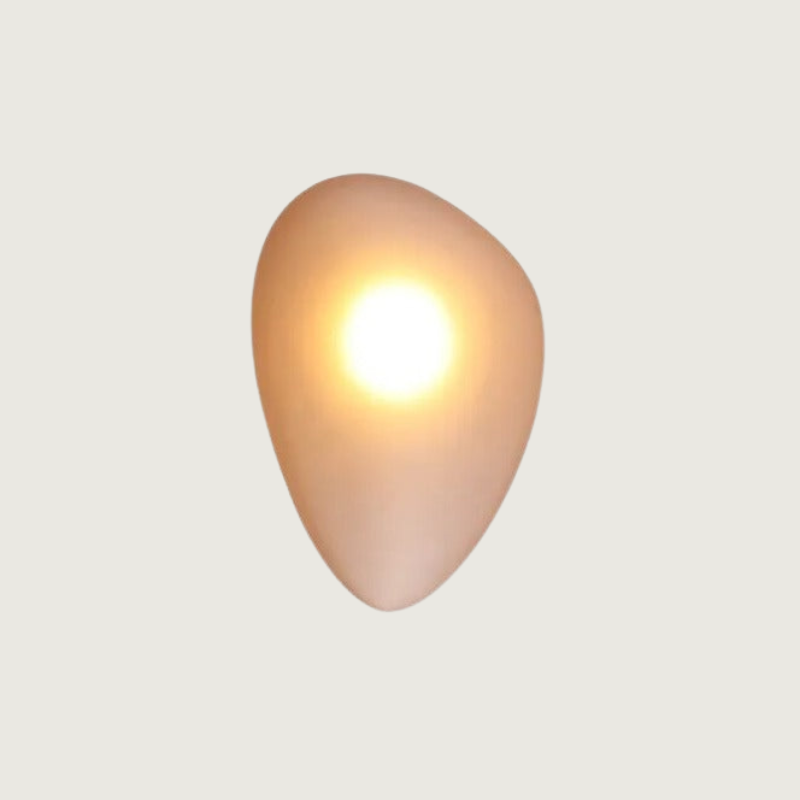 Lirena Farget Glass Vegglampe med Akryl Detaljer