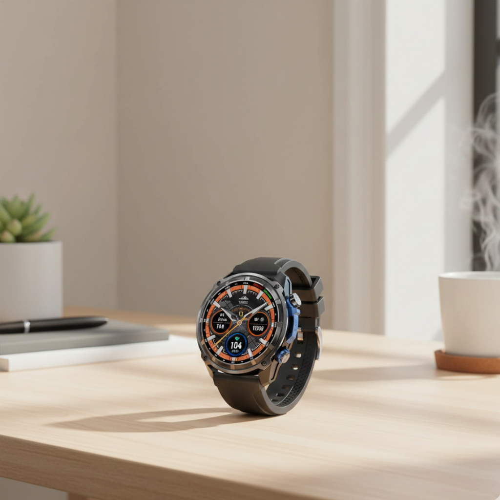 Smartwatch GPS do użytku na zewnątrz z mapami offline, wodoodporny zegarek sportowy