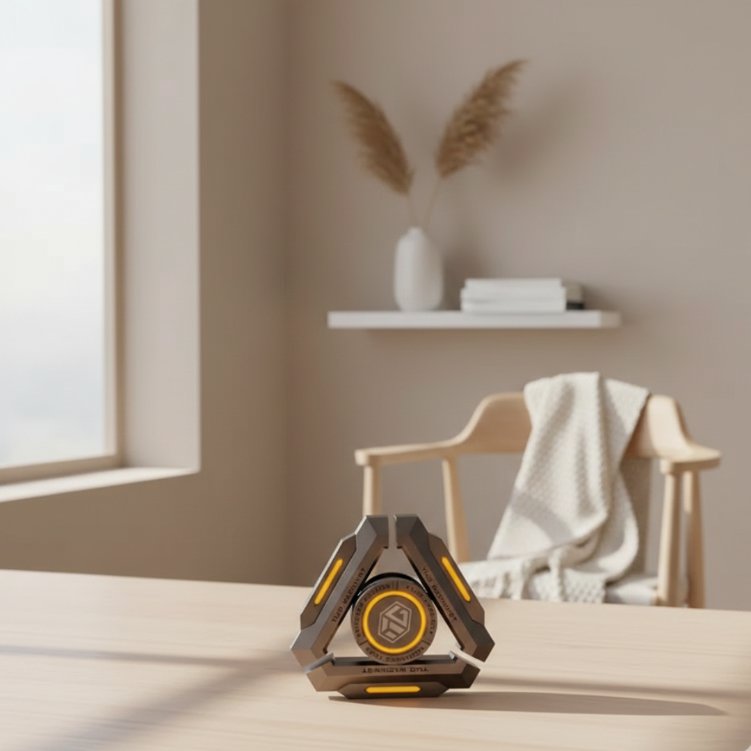 Stellar Nucleus Glowing Metal And Fidget Spinner Model