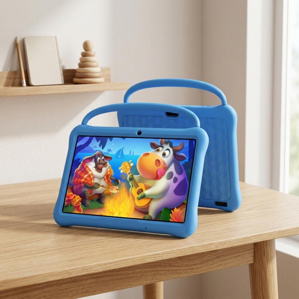 Tableta para niños de 10 pulgadas para aprendizaje y uso seguro en casa