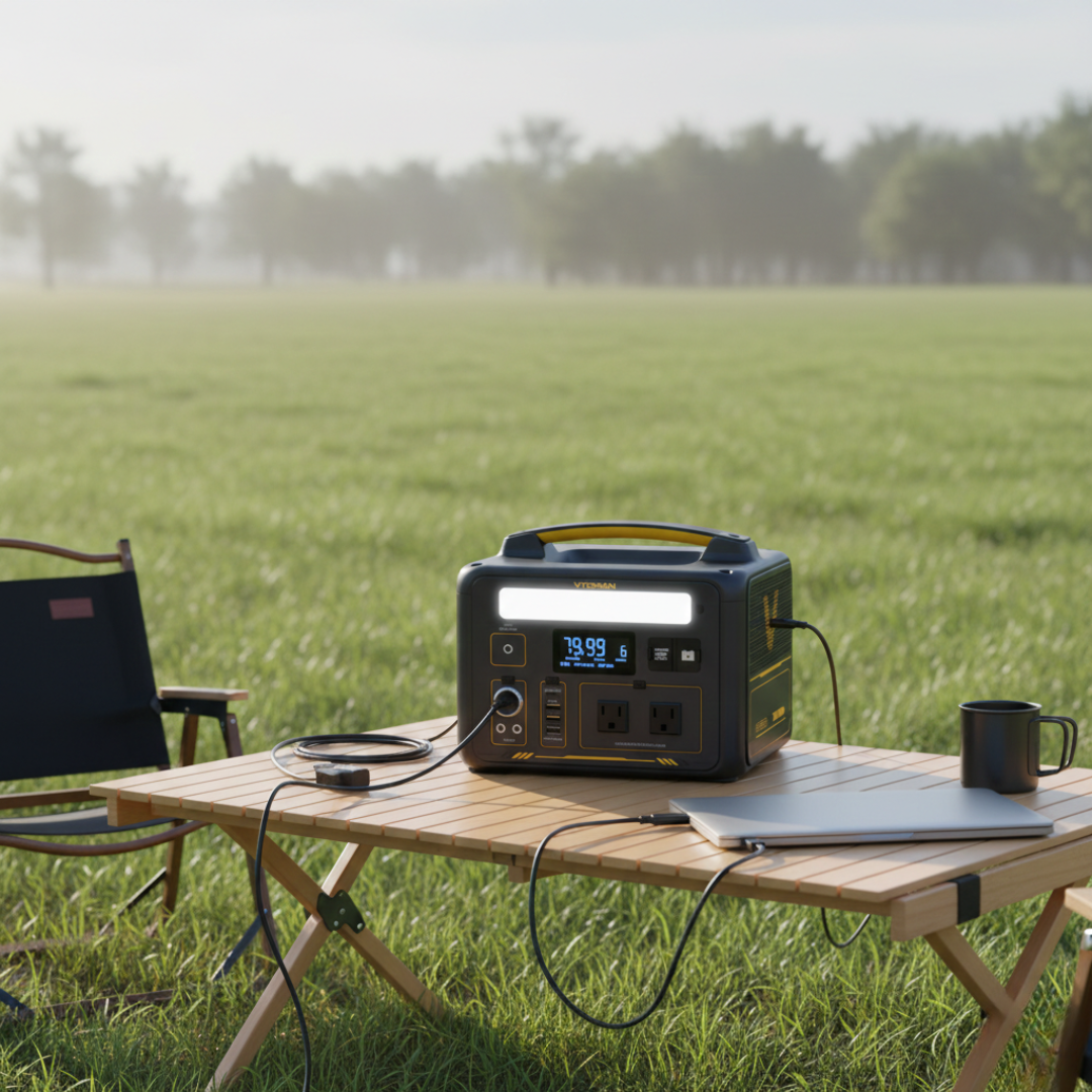 Compact Portable Solar Generator System For Backup Power