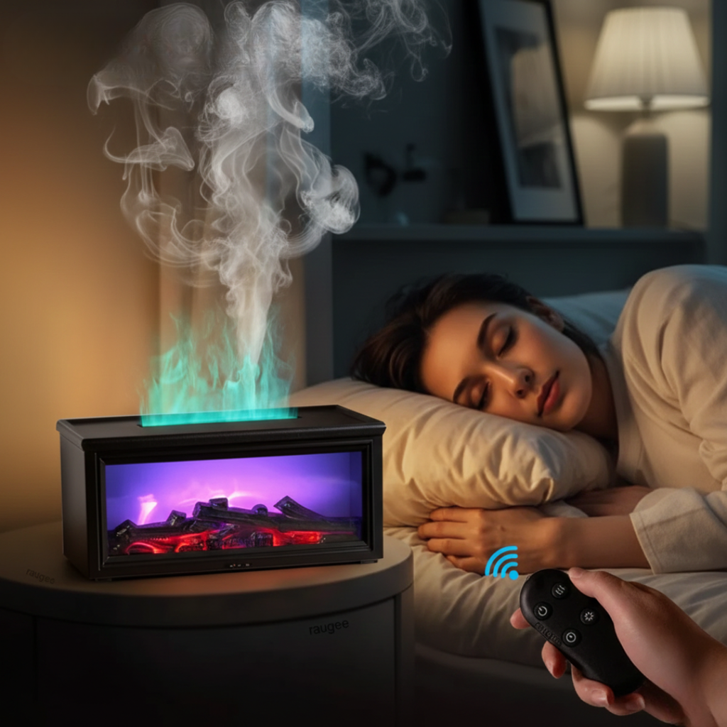 Flame Mist 2-In-1 Aroma Humidifier And Diffuser For Daily Home Use