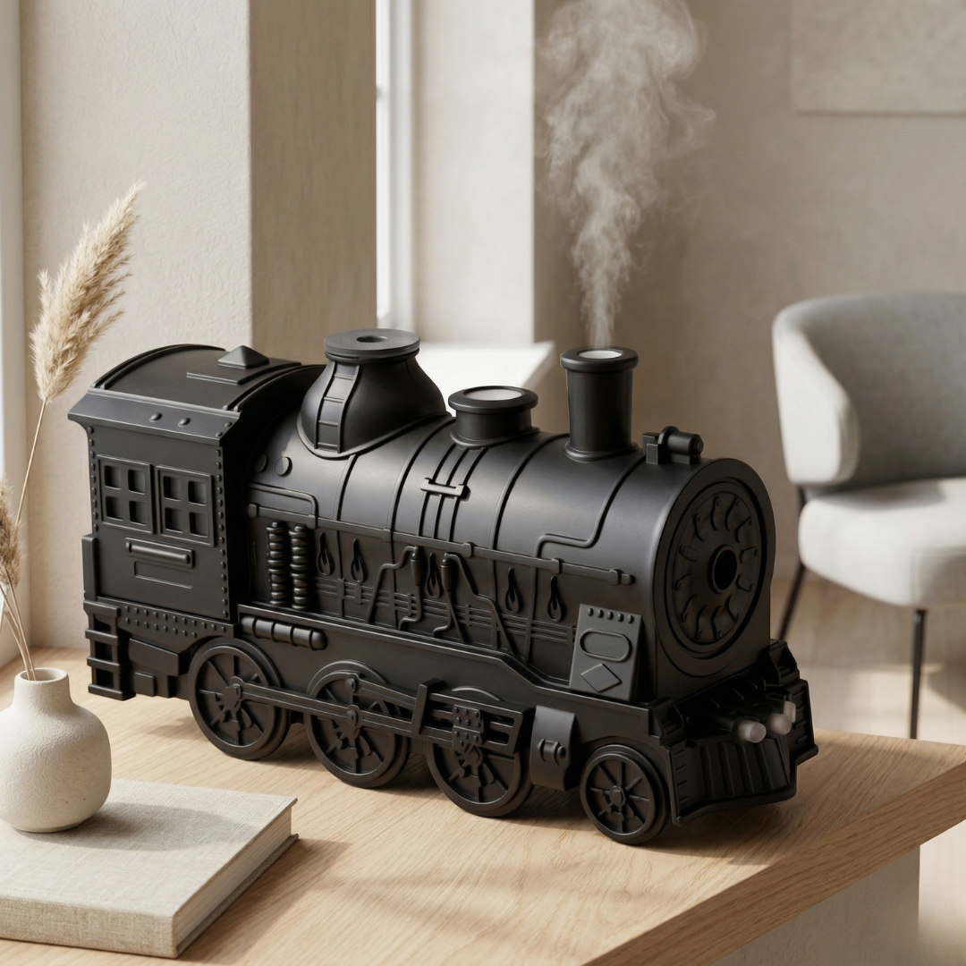 Train Shaped Humidifier With Dual Mist Outlets For Any Room
