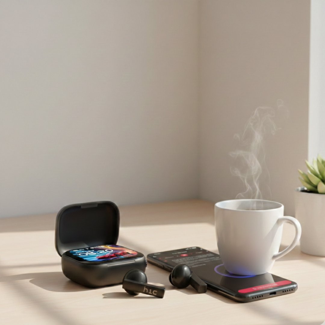 Auriculares Sem Fios HTC NE40 com Cancelamento de Ruído