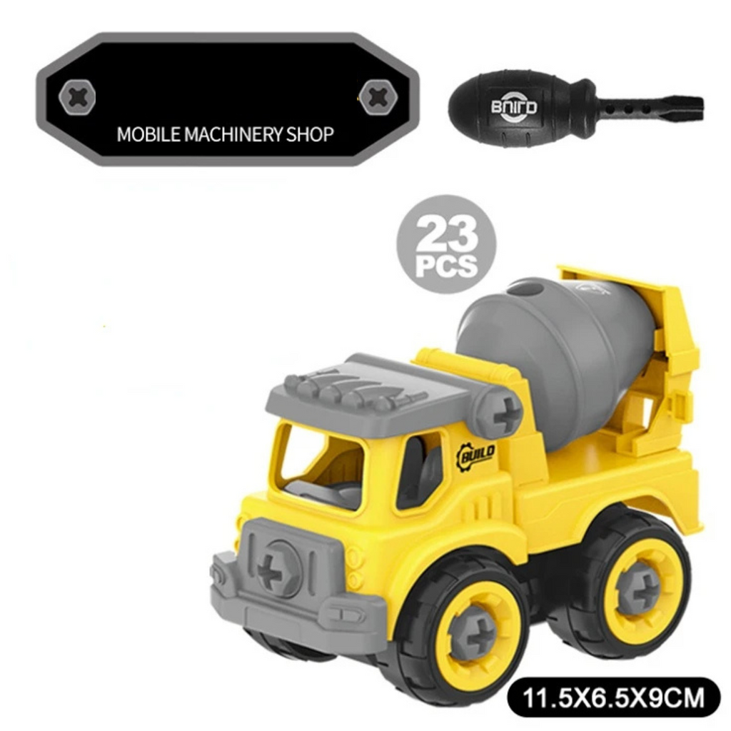 BuildMate | DIY Construction Trucks Playset For Engineering And Imaginative Play | Orntli
