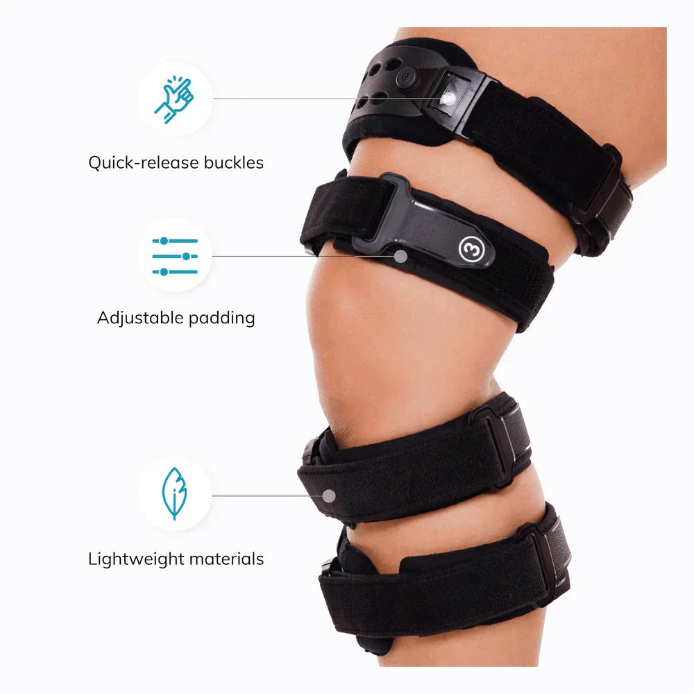 Knæskinne til slidgigtaflastning – Medial og lateral støtte til lindring af knogle-på-knogle slidgigt