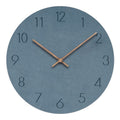Minimalistische norwegische stille Wanduhr – 29 cm (11,4 Zoll) skandinavisches Design, Holz, geräuscharme Bewegung