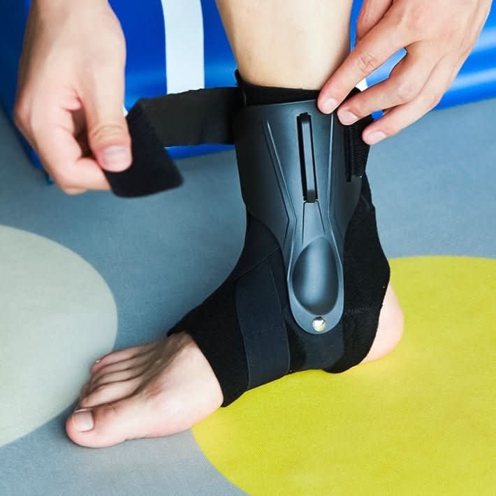 Fotledsstöd med dubbla stabilisatorer och greppteknik för aktiva idrottare Ergonomiskt stöd