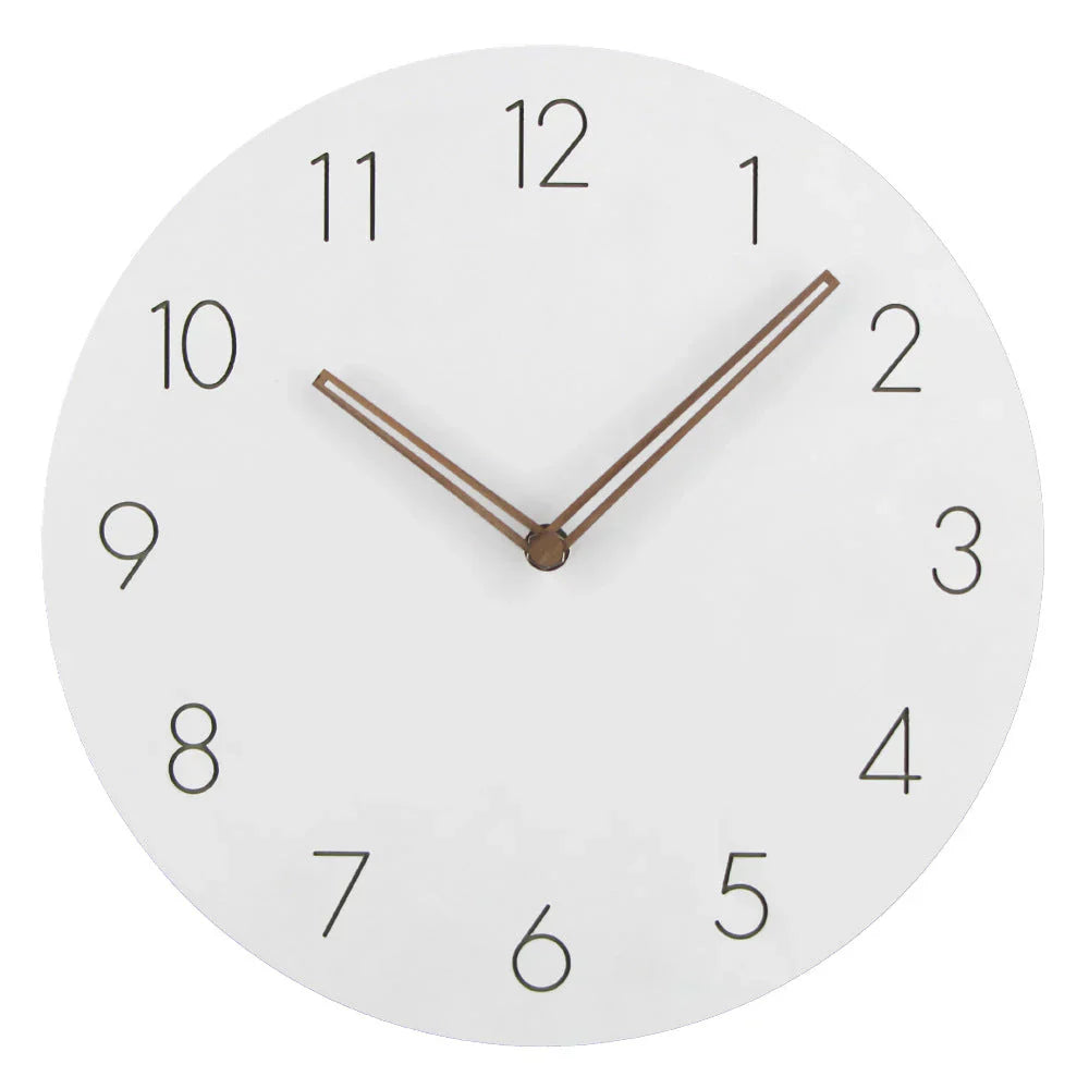 Lorien Nordic Minimalistische Wanduhr Lautlos 29 cm Durchmesser