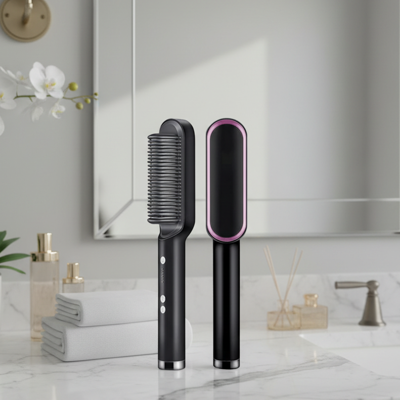 Lisseur à cheveux céramique tourmaline LumaPro pour coiffage à domicile