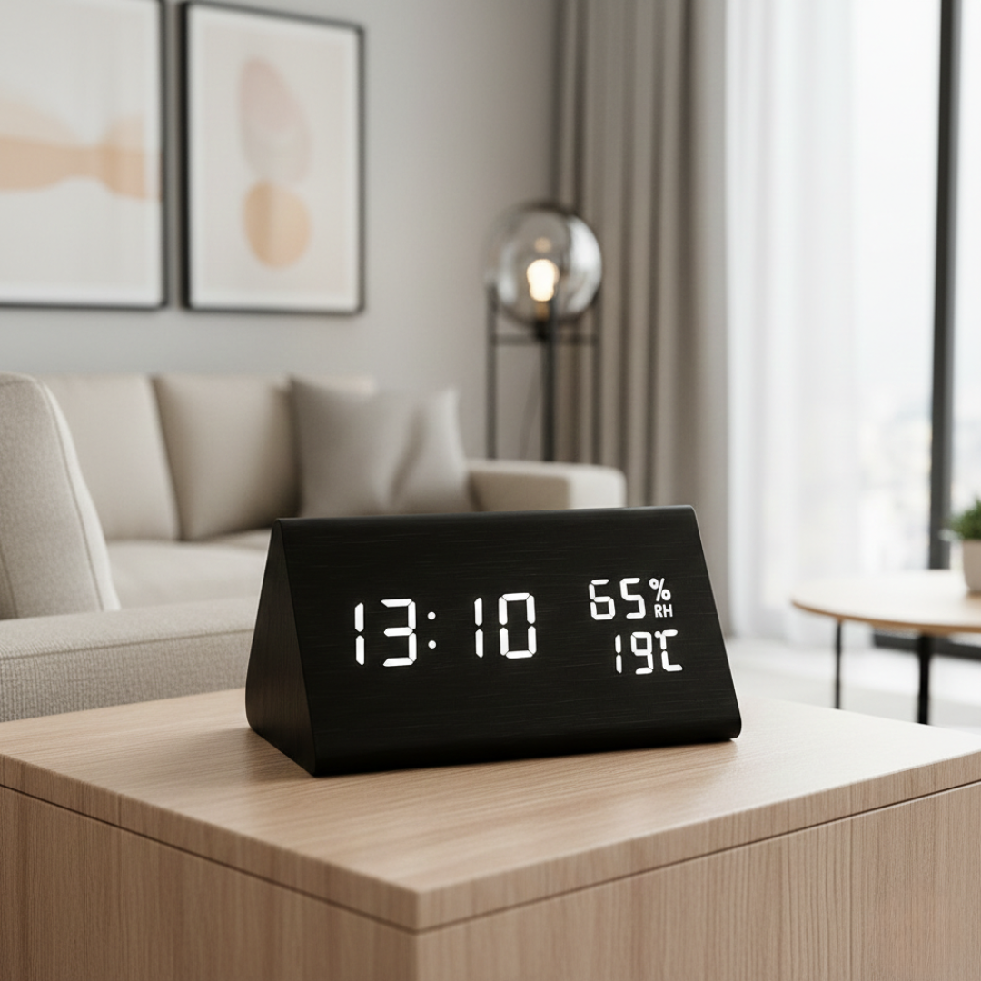 Alarm Clock With LED Display For Home Or Office Use