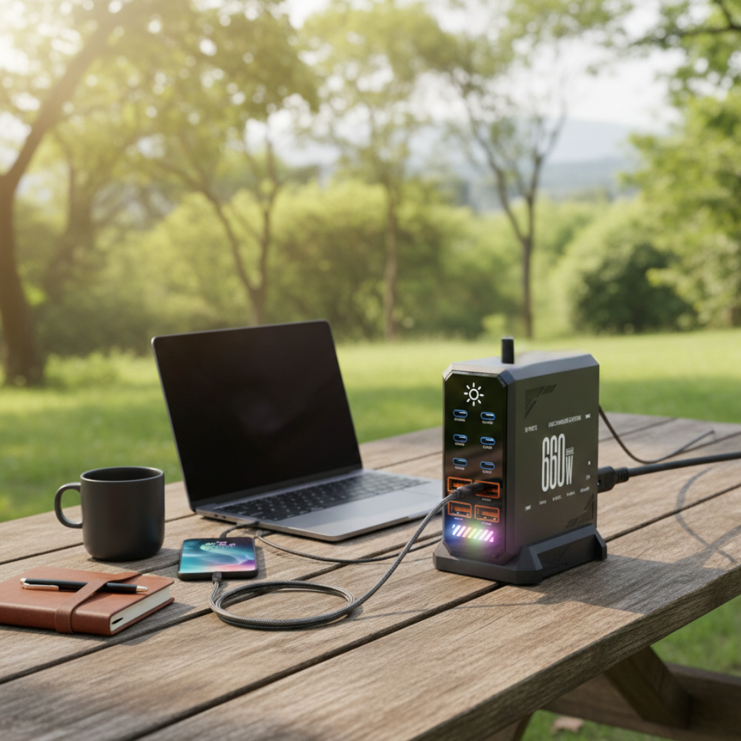 10-Port USB-C Charger Station For Fast Multi-Device Charging