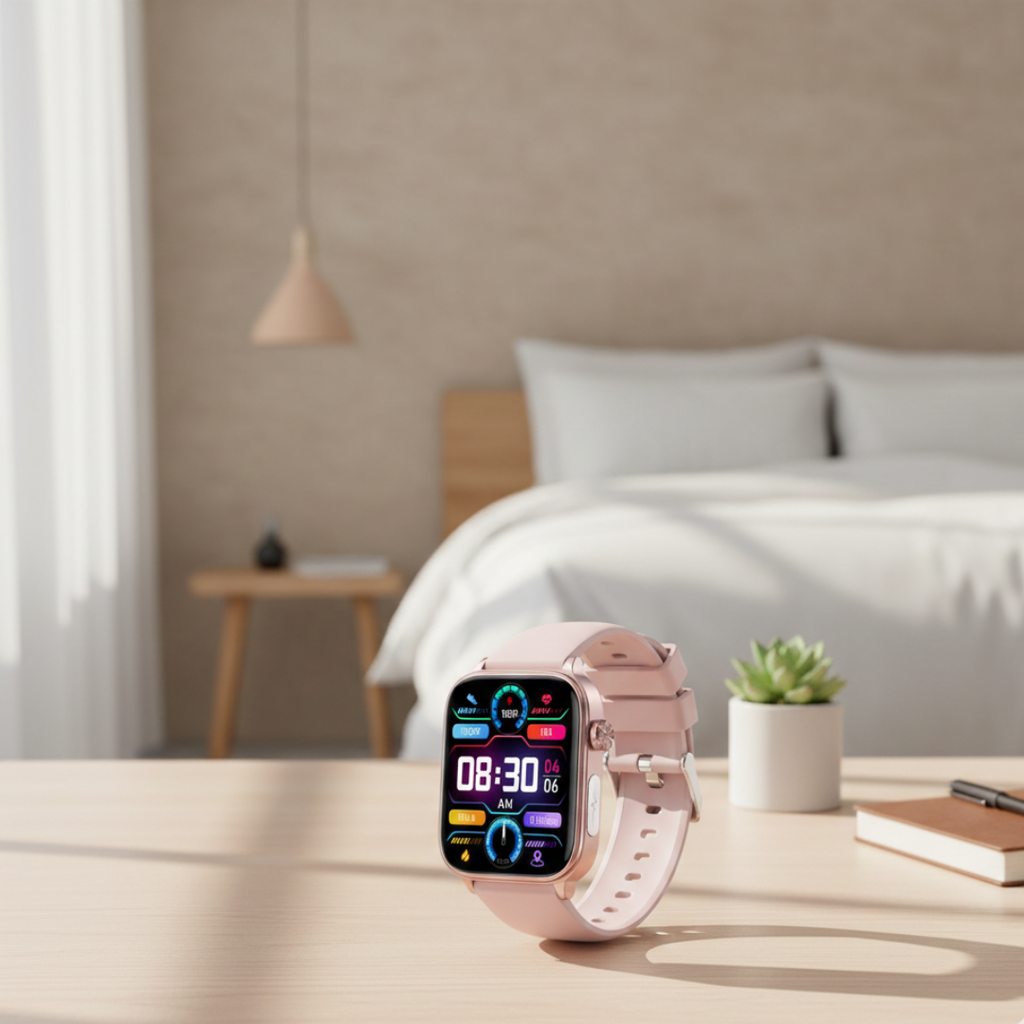 AMOLED-skærm smartwatch med Bluetooth-opkald vandtæt til daglig brug