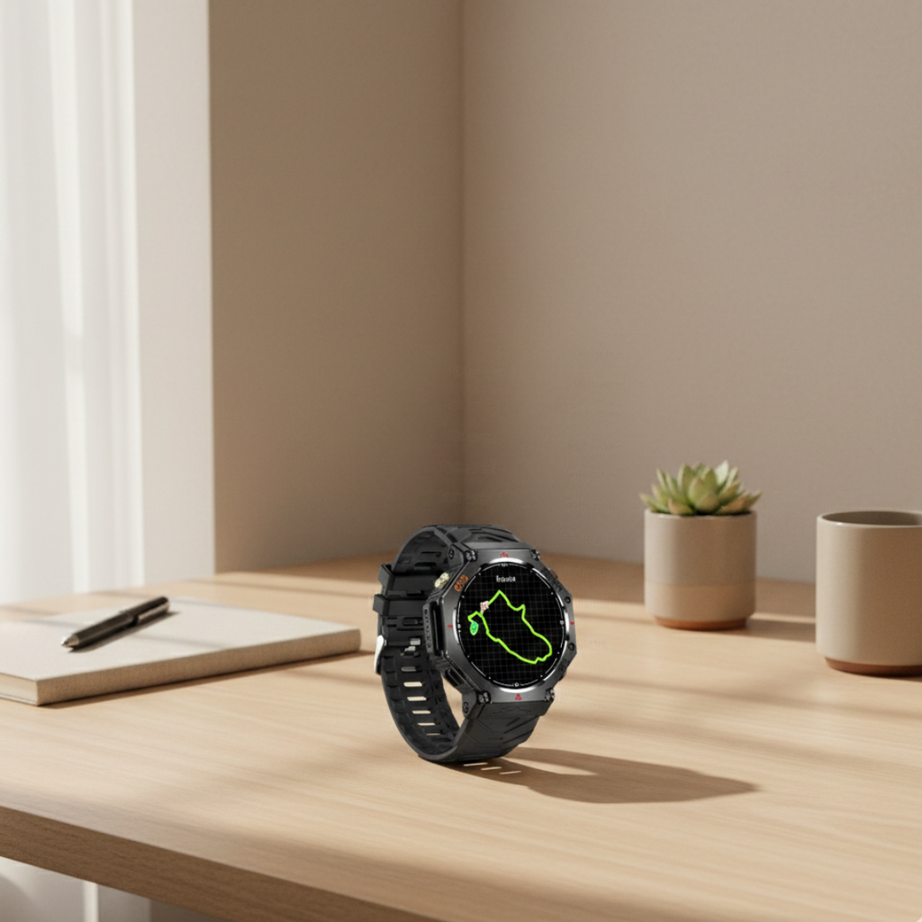Outdoor Waterproof AMOLED GPS Smartwatch With Compass And Altimeter