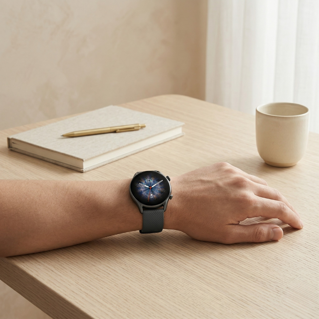 AMOLED Fitness Smartwatch With Activity Tracking And Bluetooth