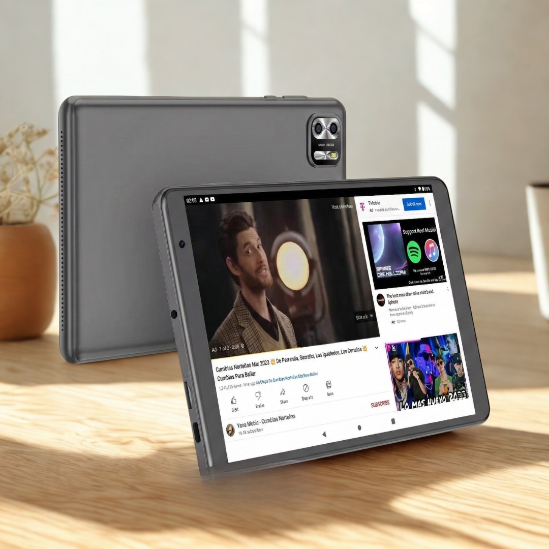 PRITOM 8-tommer kompakt Android-tablet til daglige opgaver og læsning