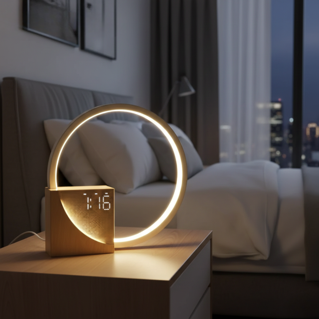 Bedside Lamp With White Noise For Peaceful Sleep Nightlight