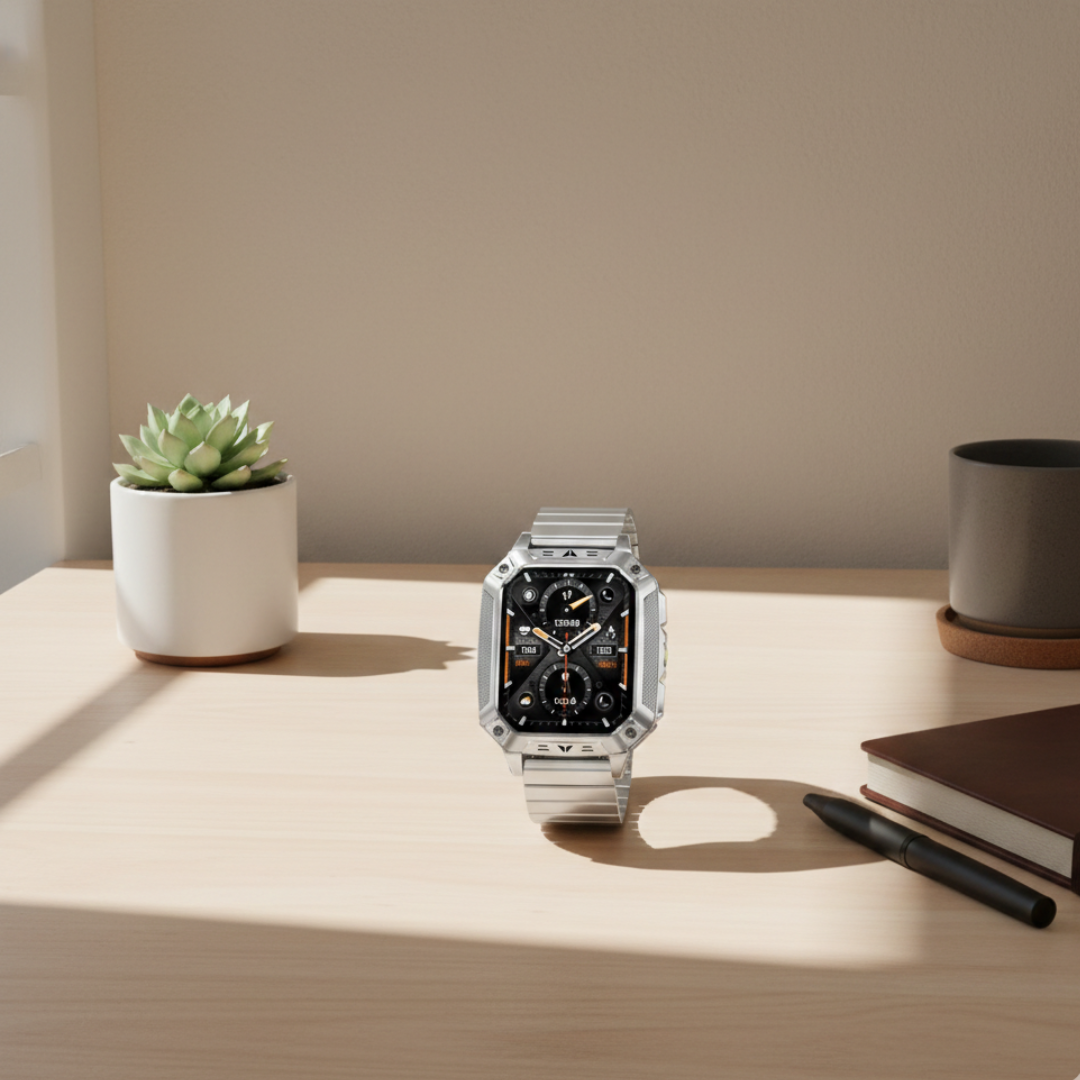 AMOLED-Display Outdoor Fitness Smartwatch Wasserdichter Fitness-Tracker