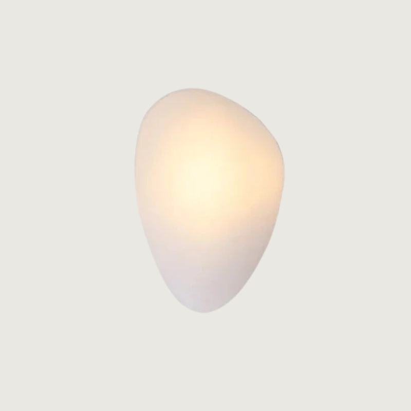 Lirena Farget Glass Vegglampe med Akryl Detaljer