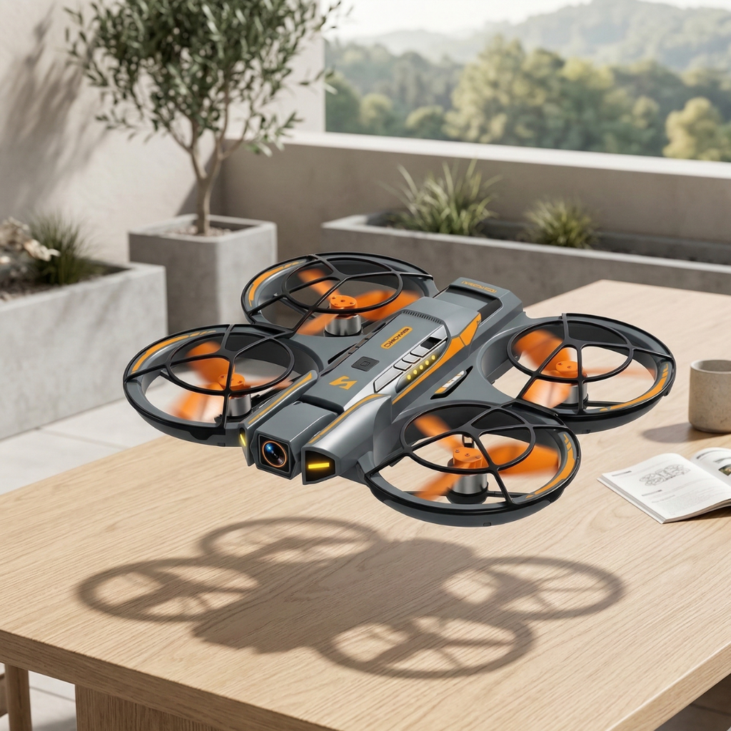 Kompakt drone med 8K-kamera og GPS til luftfotografering