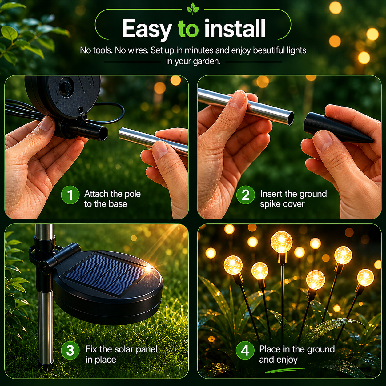 Firefly Solar Garden Lights For Ambient Outdoor Glow