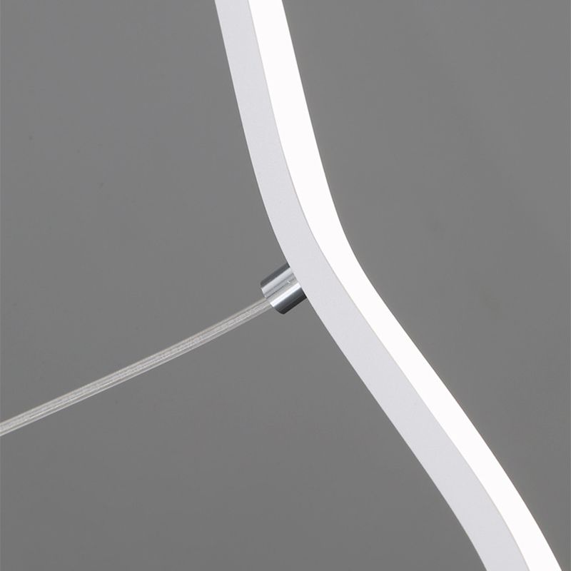 LouiseGlow - nowoczesna lampa wisząca LED w kolorze czarno-białym