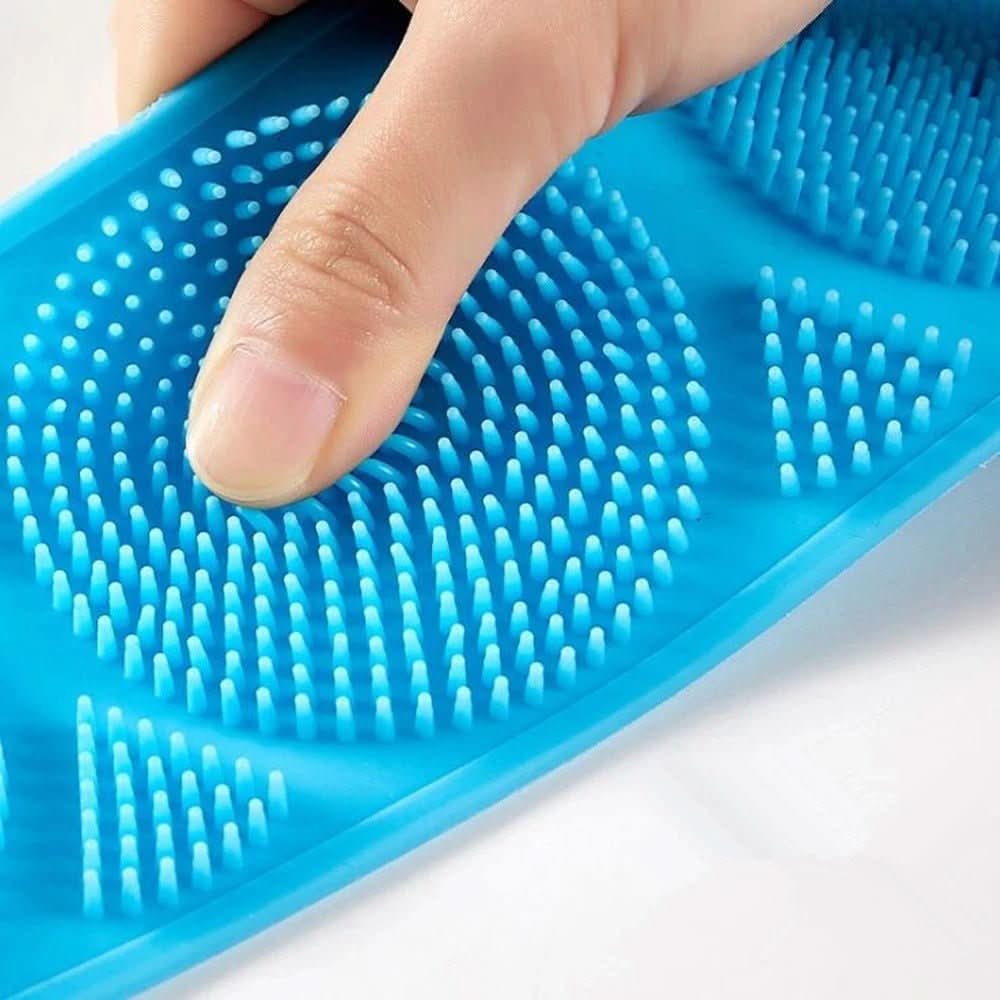 AuraFlex Silicone Body Scrub Brush For Radiant Skin All Skin Types