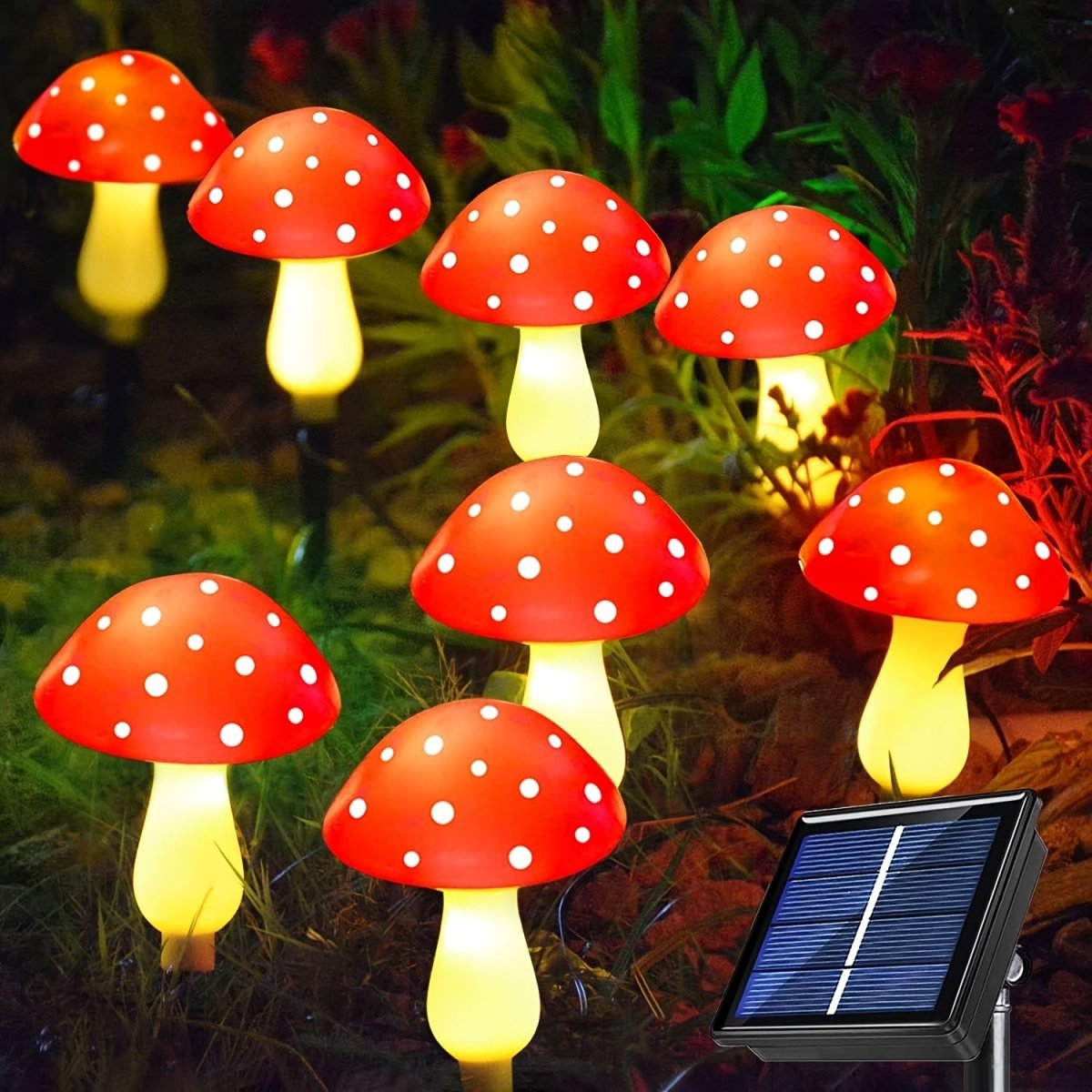 Luz Solar de Jardín en Forma de Hongo MUSHROOMNEST para Espacios Exteriores Encantados